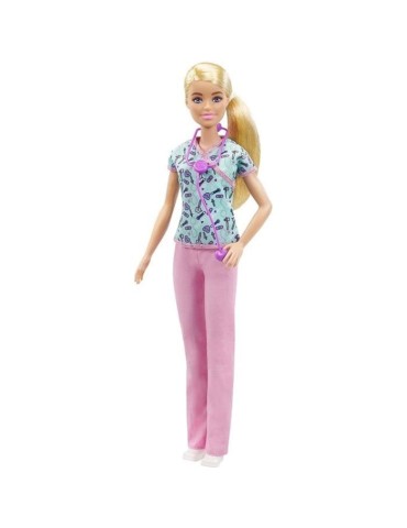 Poupée Mannequin Barbie Infirmiere - Marque BARBIE - Des 3 ans - Accessoires a theme