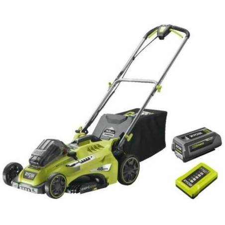 RYOBI - Tondeuse 36V MAXPOWER Power Assist™ - Ø coupe 40 cm - ramassage et mulching + batterie 5,0 Ah & chargeur - RLM36X41H5