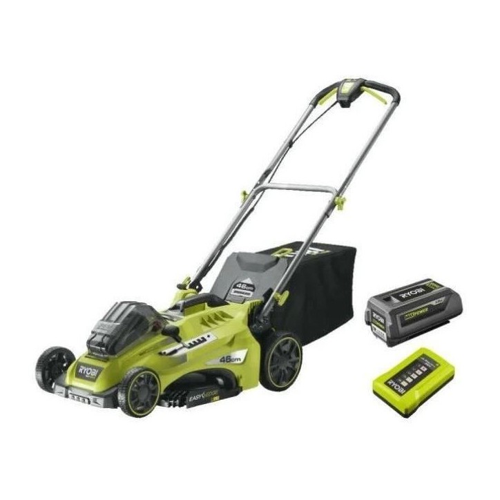 RYOBI - Tondeuse 36V MAXPOWER Power Assist™ - Ø coupe 40 cm - ramassage et mulching + batterie 5,0 Ah & chargeur - RLM36X41H5