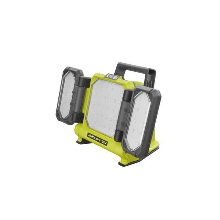 RYOBI - Triple panneau lumineux LED 18V ONE+ - 3 intensités : 3000 / 1200 / 500 Lum. - panneaux 360°, panneau central 130° - RYOBI - Triple panneau lumineux LED 18V ONE+ - 3 intensités : 3000 / 1200 / 500 Lum. - panneaux 360°, panneau central 130° -