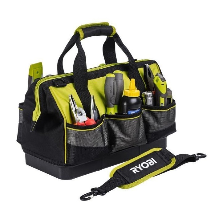 RYOBI - Sac avec fond renforcé 38 x 29 x 20,5 cm pour 1 ou 2 outils - RSSSTB1