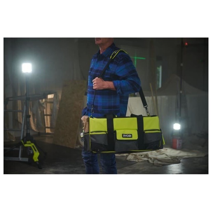 RYOBI - Sac avec fond renforcé 56 x 29 x 30 cm pour 4 ou 5 outils - RSSLTB1 RYOBI - Sac avec fond renforcé 56 x 29 x 30 cm pour 4 ou 5 outils - RSSLTB1