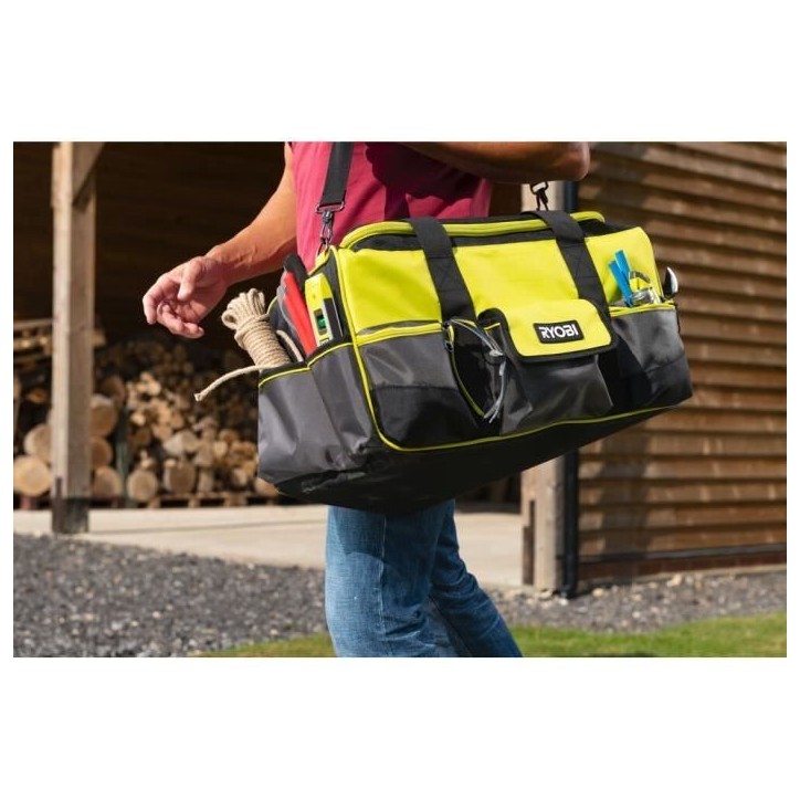 RYOBI - Sac avec fond renforcé 56 x 29 x 30 cm pour 4 ou 5 outils - RSSLTB1 RYOBI - Sac avec fond renforcé 56 x 29 x 30 cm pour 4 ou 5 outils - RSSLTB1