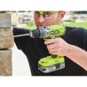 Perceuse-visseuse a percussion sans fil compacte - RYOBI - R18PD2-215G