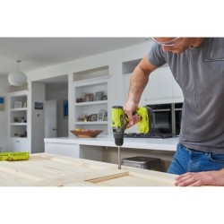 Perceuse-visseuse a percussion sans fil compacte - RYOBI - R18PD2-215G