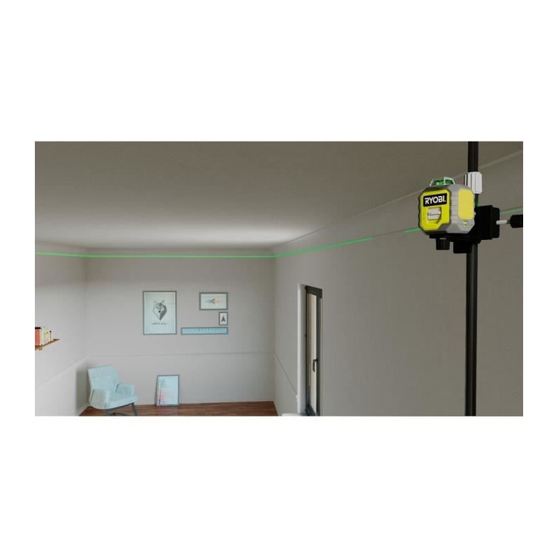 RYOBI - Laser 360° vert - portée 25 m - précision +/- 0,5 mm - Livr RYOBI - Laser 360° vert - portée 25 m - précision +/- 0,5 mm - Livr
