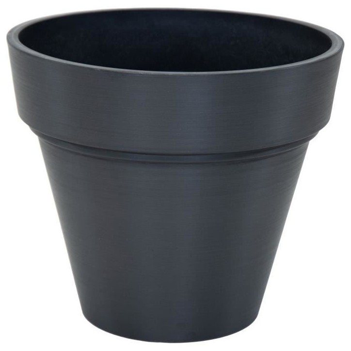 Pot de fleur - MEGA COLLECTIONS - Ecostone Planter - Ø 35 cm - H 30 cm - Noir Pot de fleur - MEGA COLLECTIONS - Ecostone Planter - Ø 35 cm - H 30 cm - Noir