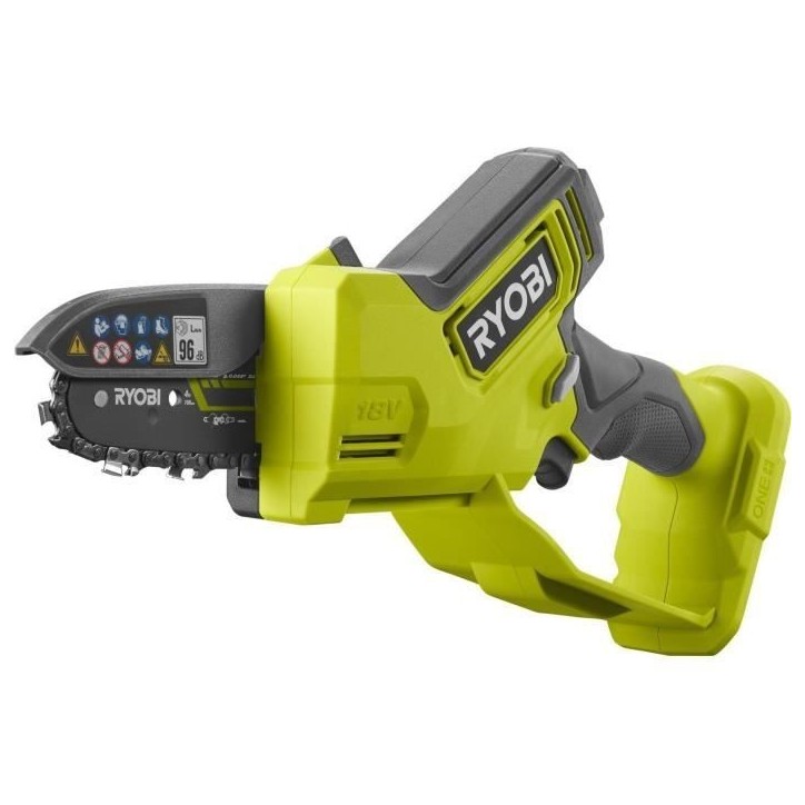 RYOBI - Élagueur a main 18V - Brushless - guide 10 cm - 6 m/s - tendeur sans outil - vendu sans batterie ni chargeur - RY18PSX1 RYOBI - Élagueur a main 18V - Brushless - guide 10 cm - 6 m/s - tendeur sans outil - vendu sans batterie ni chargeur - RY18PSX1