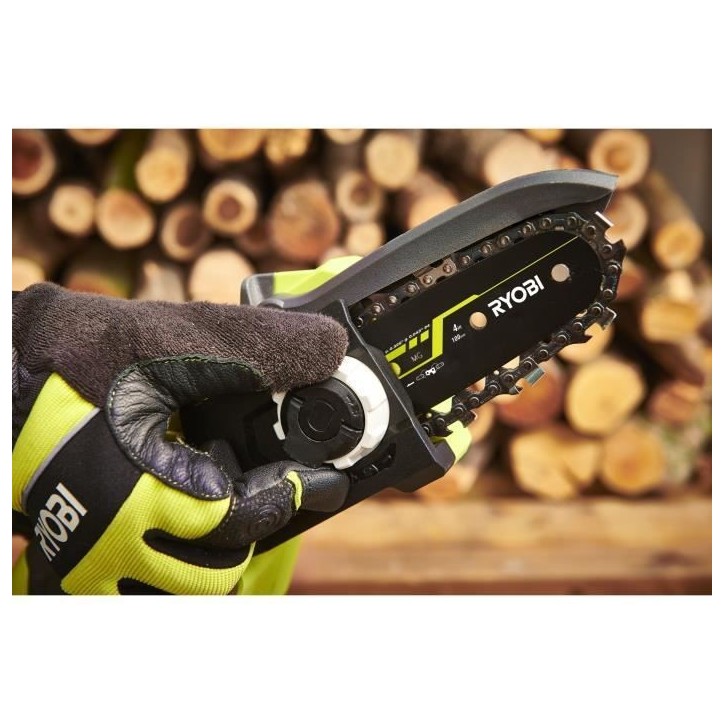 RYOBI - Élagueur a main 18V - Brushless - guide 10 cm - 6 m/s - tendeur sans outil - vendu sans batterie ni chargeur - RY18PSX1 RYOBI - Élagueur a main 18V - Brushless - guide 10 cm - 6 m/s - tendeur sans outil - vendu sans batterie ni chargeur - RY18PSX1