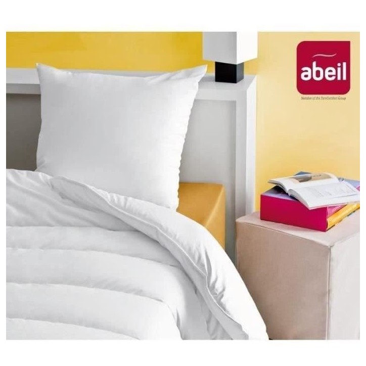 ABEIL Lot de 2 Oreillers Douceur - 60 x 60 cm - Blanc ABEIL Lot de 2 Oreillers Douceur - 60 x 60 cm - Blanc