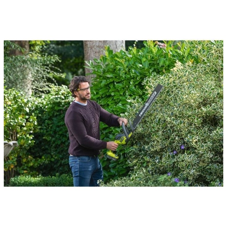 RYOBI - Taille-haies LINEA 18V ONE+ - design en ligne - lames 50 cm - écartement 24 mm + batterie 2,0 Ah & chargeur - RY18HT50A RYOBI - Taille-haies LINEA 18V ONE+ - design en ligne - lames 50 cm - écartement 24 mm + batterie 2,0 Ah & chargeur - RY18HT50A