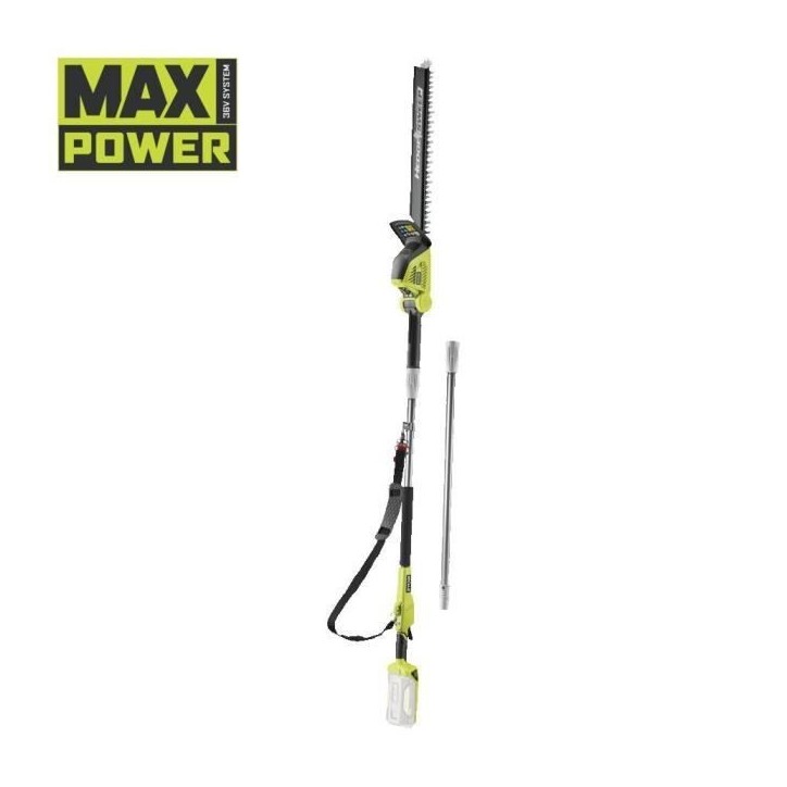 RYOBI - Taille-haies sur perche 36V MAXPOWER - lames 50cm - tube d'extension 40 cm fourni - sans batterie ni chargeur - RY36PHT5 RYOBI - Taille-haies sur perche 36V MAXPOWER - lames 50cm - tube d'extension 40 cm fourni - sans batterie ni chargeur - RY36PHT5