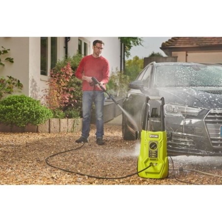 RYOBI - Nettoyeur haute pression 1600 W 130 bars - 420 L - flexible 5m, réservoir 0,9L + lances vario & turbo et brosse - RY130