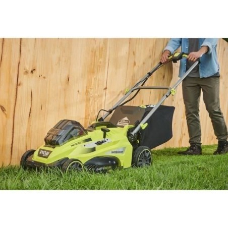 RYOBI - Tondeuse 36V MAXPOWER Power Assist™ Brushless - Ø coupe 46 cm - ramassage/mulching + batterie 5 Ah & charg. - RLM36X4