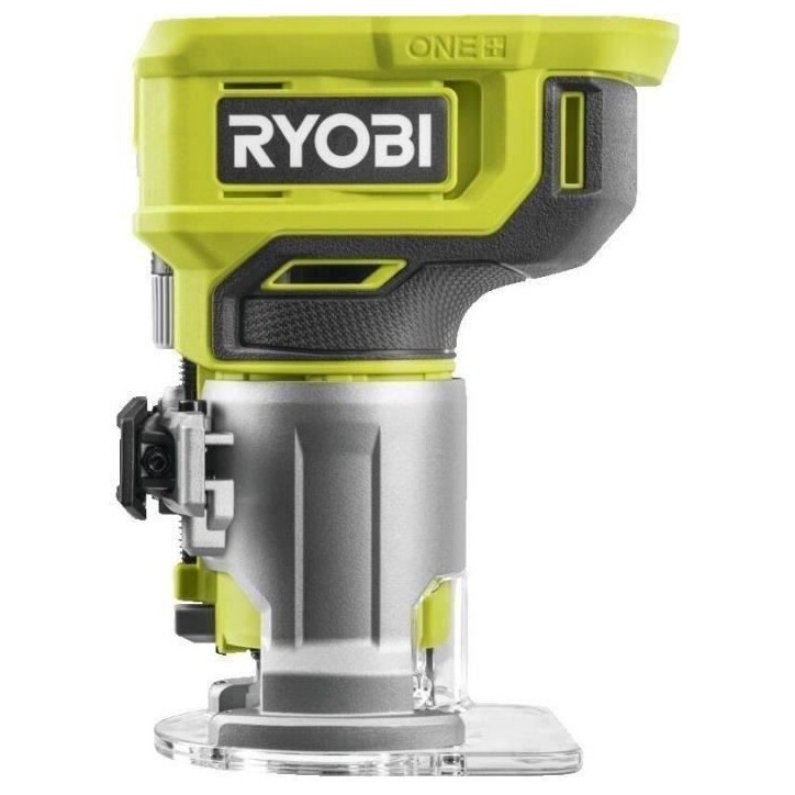 RYOBI - Affleureuse a bois 18V ONE+ - 30 000 tr/min - pince 6 mm - Avec 1 pince de 6 mm, 1 meche de coupe, clé, guide - RTR18-0 RYOBI - Affleureuse a bois 18V ONE+ - 30 000 tr/min - pince 6 mm - Avec 1 pince de 6 mm, 1 meche de coupe, clé, guide - RTR18-0