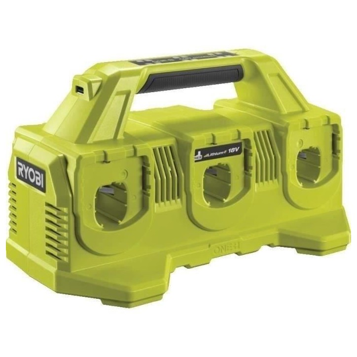 RYOBI - Chargeur séquentiel lithium 18V ONE+ 6 ports - Disponible - RC18640 RYOBI - Chargeur séquentiel lithium 18V ONE+ 6 ports - Disponible - RC18640