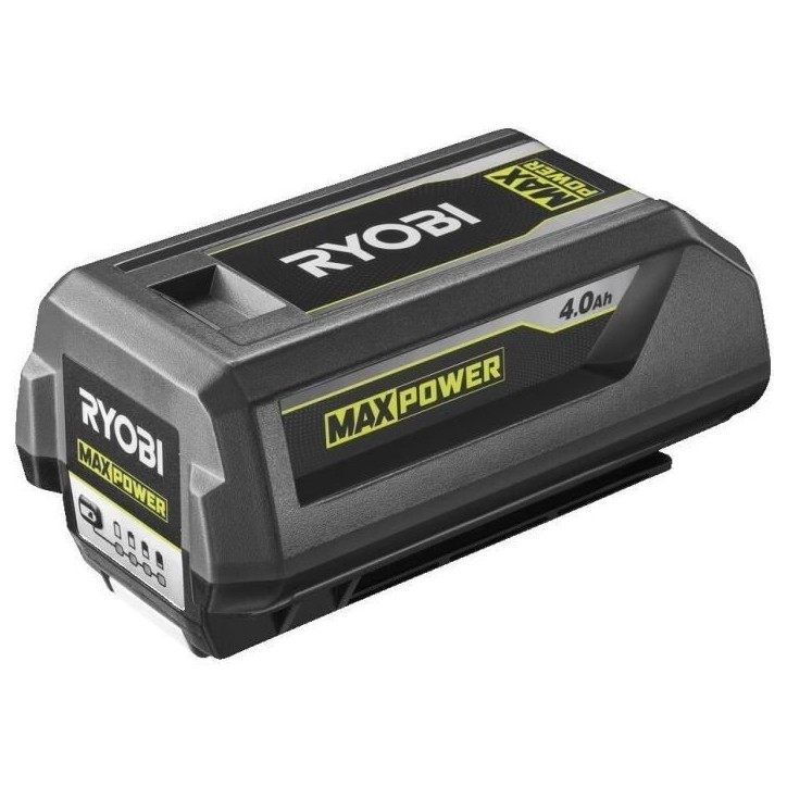 RYOBI - 1 batterie lithium+ 36V MAXPOWER 4,0 Ah - gestion individuelle de charge/décharge des cellules et énergie régulée - RYOBI - 1 batterie lithium+ 36V MAXPOWER 4,0 Ah - gestion individuelle de charge/décharge des cellules et énergie régulée -