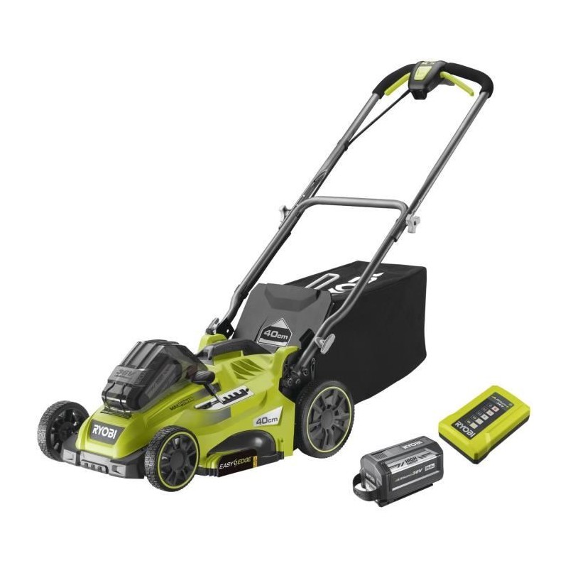 RYOBI - Tondeuse 36V Power Assist™ - Ø coupe 40 cm - ramassage et m RYOBI - Tondeuse 36V Power Assist™ - Ø coupe 40 cm - ramassage et m