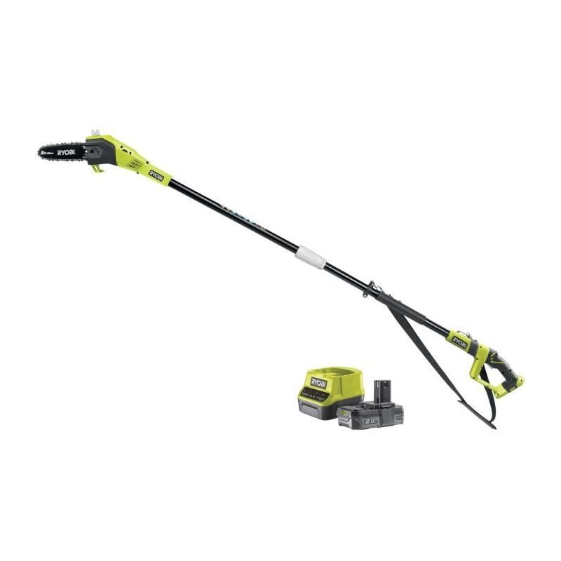 RYOBI - Élagueur sur perche 18V - guide 20 cm - 5,5 m/s - tube d'exte RYOBI - Élagueur sur perche 18V - guide 20 cm - 5,5 m/s - tube d'exte