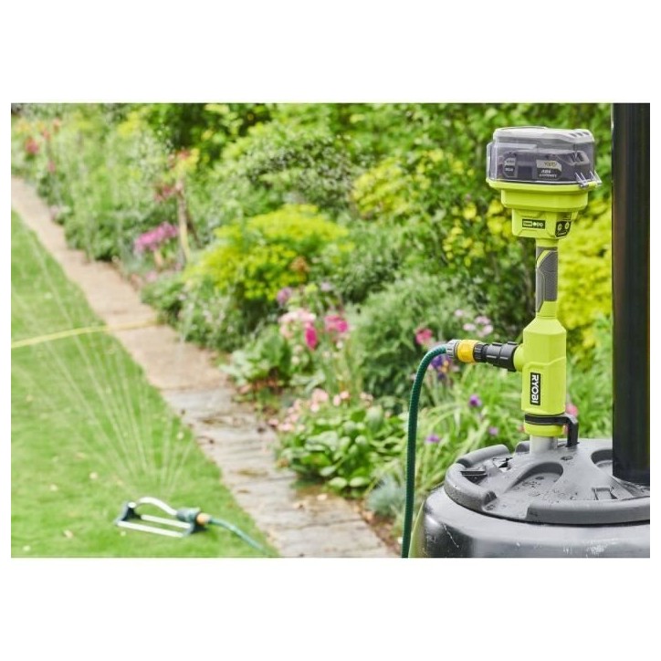 RYOBI - Pompe télescopique 18V - 3 360 l/h - immersion maxi. 1,2 m - IPX5 - vendue sans batterie - RY18STPA-0 RYOBI - Pompe télescopique 18V - 3 360 l/h - immersion maxi. 1,2 m - IPX5 - vendue sans batterie - RY18STPA-0