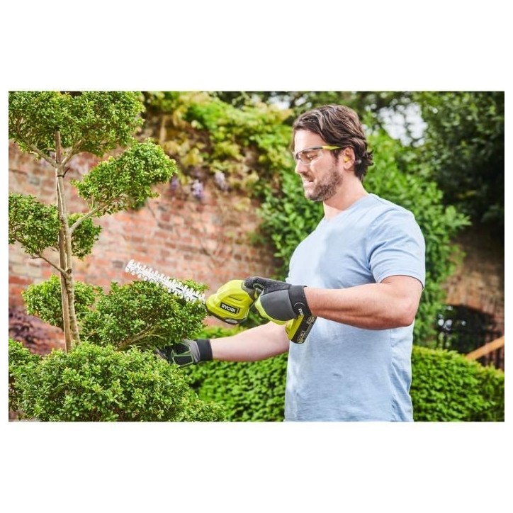 RYOBI - Cisaille a gazon / sculpteur de végétaux 18V ONE+ - Mallette de rangement + batterie 2,0 Ah & chargeur - RY18GSA-120T RYOBI - Cisaille a gazon / sculpteur de végétaux 18V ONE+ - Mallette de rangement + batterie 2,0 Ah & chargeur - RY18GSA-120T