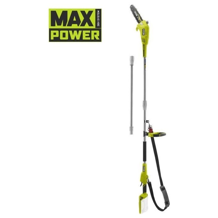 RYOBI - Élagueur sur perche 36V MAXPOWER - guide 25 cm - tube télescopique (2,4 - 2,9 m) - sans batterie ni chargeur - RY36PP2 RYOBI - Élagueur sur perche 36V MAXPOWER - guide 25 cm - tube télescopique (2,4 - 2,9 m) - sans batterie ni chargeur - RY36PP2