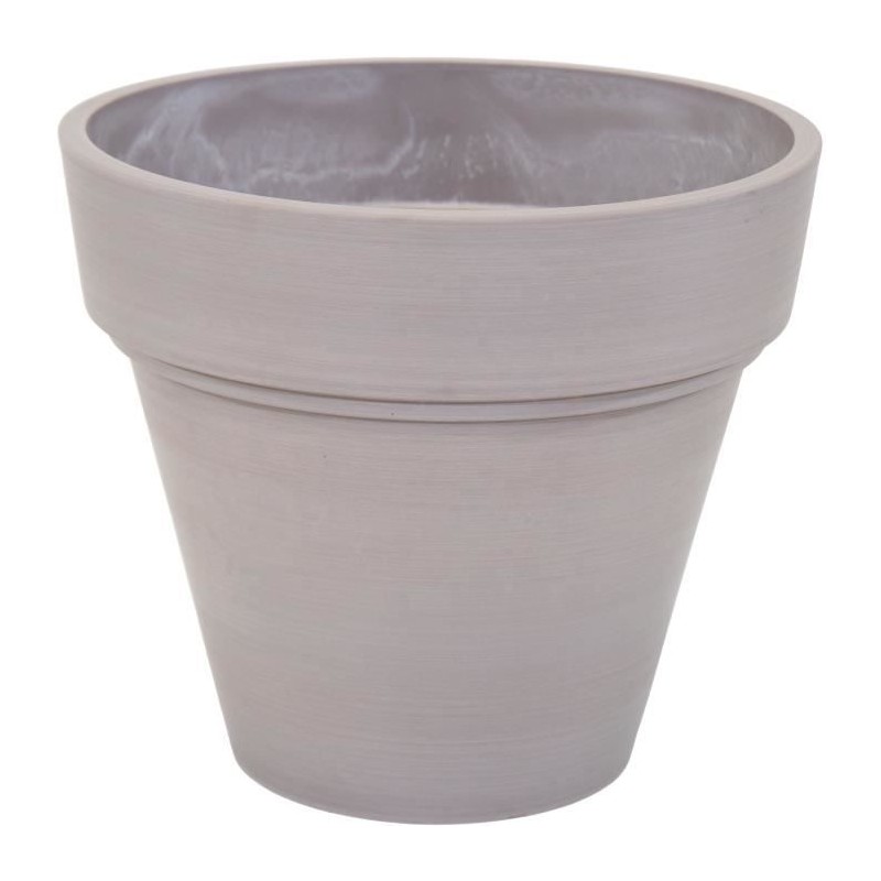 Pot de fleur - MEGA COLLECTIONS - Ecostone Planter - Ø 41 cm - H 35 c Pot de fleur - MEGA COLLECTIONS - Ecostone Planter - Ø 41 cm - H 35 c
