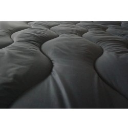 ABEIL Couette chaude Bicolore - 140 x 200 cm - Blanc et gris