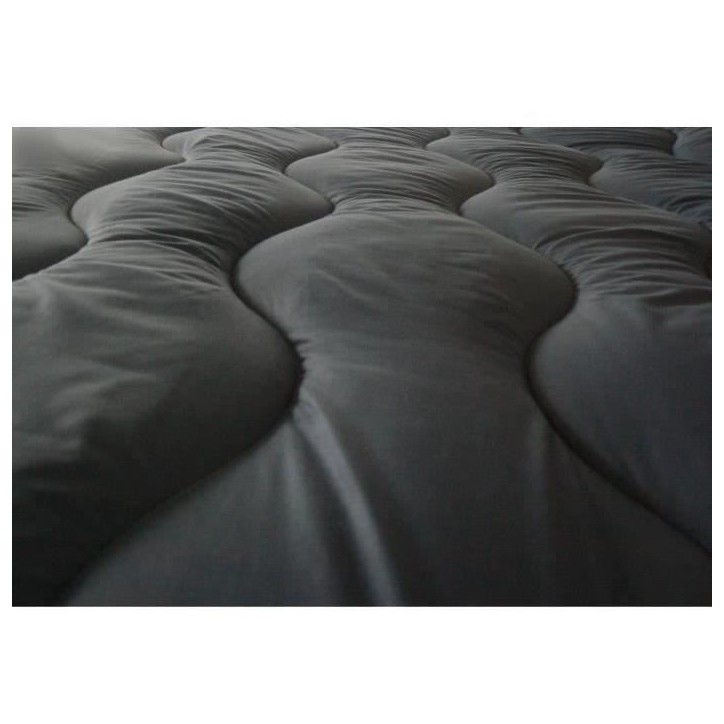 ABEIL Couette chaude Bicolore - 140 x 200 cm - Blanc et gris ABEIL Couette chaude Bicolore - 140 x 200 cm - Blanc et gris