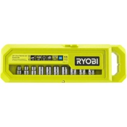 RYOBI - Coffret 1 clé 90 dents (angle de reprise 4°) et 10 douilles