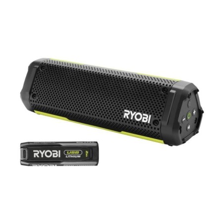 Enceinte Bluetooth - RYOBI - 4V - IP67 - Câble USB-C - 1 batterie 4V