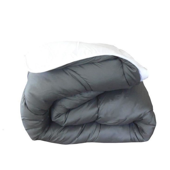 ABEIL Couette chaude Bicolore - 240 x 260 cm - Blanc et gris ABEIL Couette chaude Bicolore - 240 x 260 cm - Blanc et gris