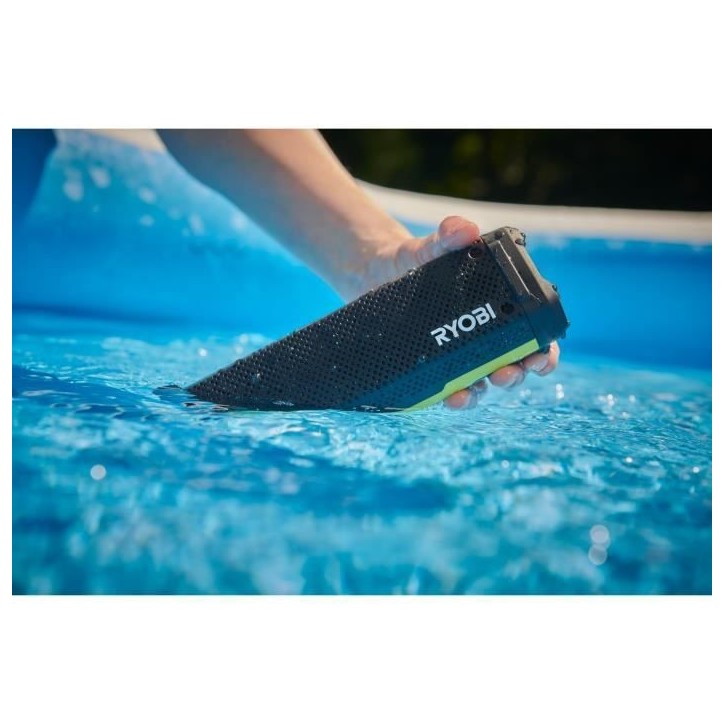 Enceinte Bluetooth - RYOBI - 4V - IP67 - Câble USB-C - 1 batterie 4V 2,0 Ah USB Lithium Enceinte Bluetooth - RYOBI - 4V - IP67 - Câble USB-C - 1 batterie 4V 2,0 Ah USB Lithium