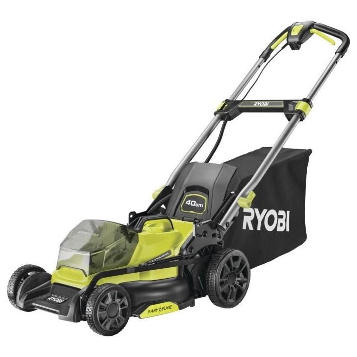 RYOBI - Tondeuse poussée 18V Brushless - Ø coupe 40 cm - ramassage et mulching - vendue sans batterie ni chargeur - RY18LMX40C RYOBI - Tondeuse poussée 18V Brushless - Ø coupe 40 cm - ramassage et mulching - vendue sans batterie ni chargeur - RY18LMX40C