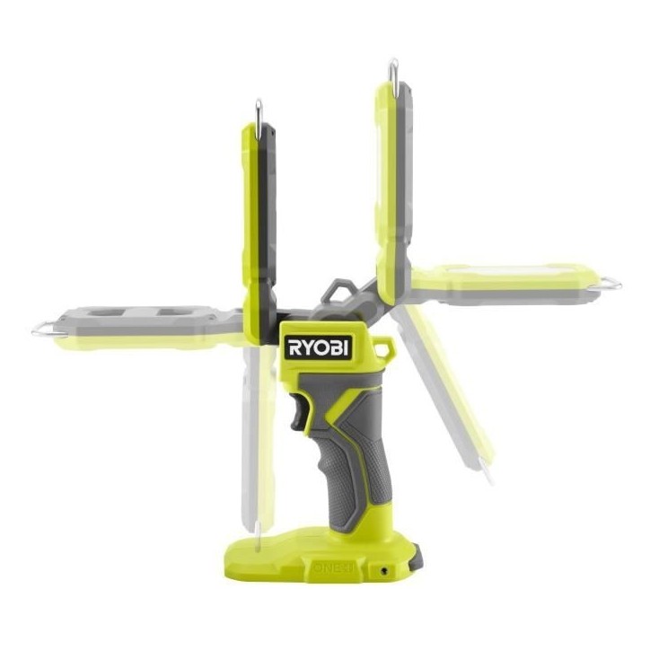 Lanterne LED compacte - RYOBI - 18V - 3 intensités : 800 / 400 / 100 Lumens - Rabattable et avec crochet Lanterne LED compacte - RYOBI - 18V - 3 intensités : 800 / 400 / 100 Lumens - Rabattable et avec crochet