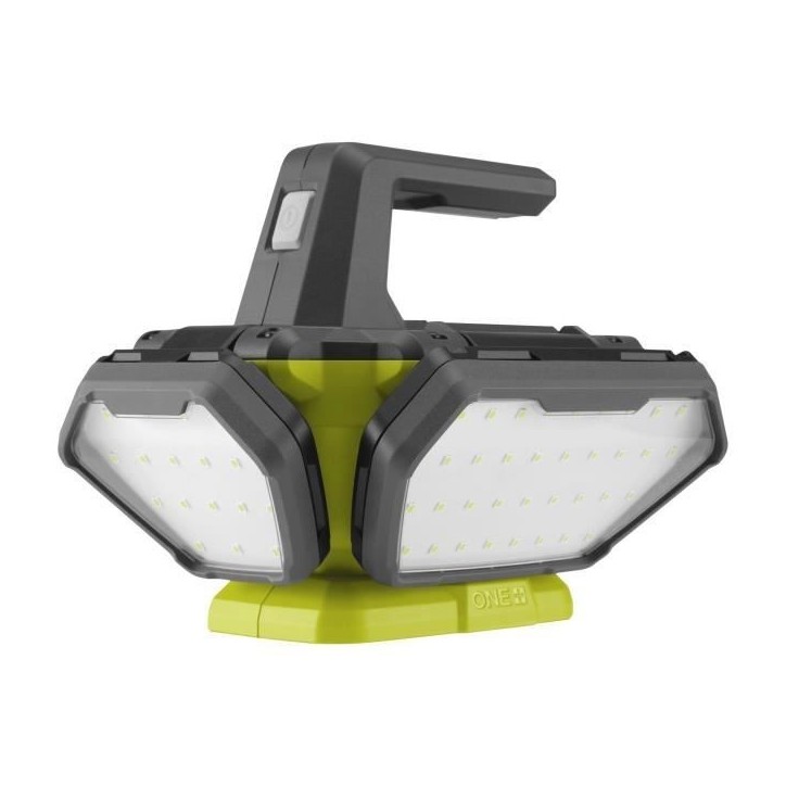 Spot LED 360° - RYOBI - 18V - 3 intensités : 3 500 / 2 000 / 1 000 / 500 Lumens - 4 panneaux lumineux