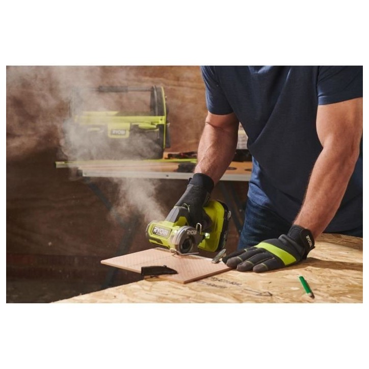 Meuleuse compacte - RYOBI - Brushless - 18V - Compacte diam. 76 mm - 20 000 tr/min - Capacité de coupe 16 mm Meuleuse compacte - RYOBI - Brushless - 18V - Compacte diam. 76 mm - 20 000 tr/min - Capacité de coupe 16 mm
