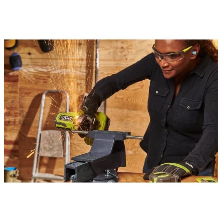 Meuleuse compacte - RYOBI - Brushless - 18V - Compacte diam. 76 mm - 20 000 tr/min - Capacité de coupe 16 mm Meuleuse compacte - RYOBI - Brushless - 18V - Compacte diam. 76 mm - 20 000 tr/min - Capacité de coupe 16 mm
