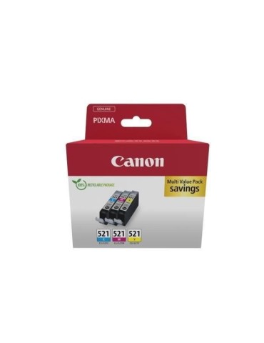 Multipack cartouches d'encre - CANON - CLI-521 Cyan/Magenta/Jaune