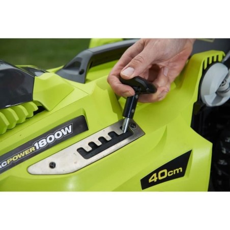 RYOBI - Tondeuse 1800 W - Ø coupe 40 cm - ramassage et mulching - double poignée Vertebrae™ - RLM18E40H