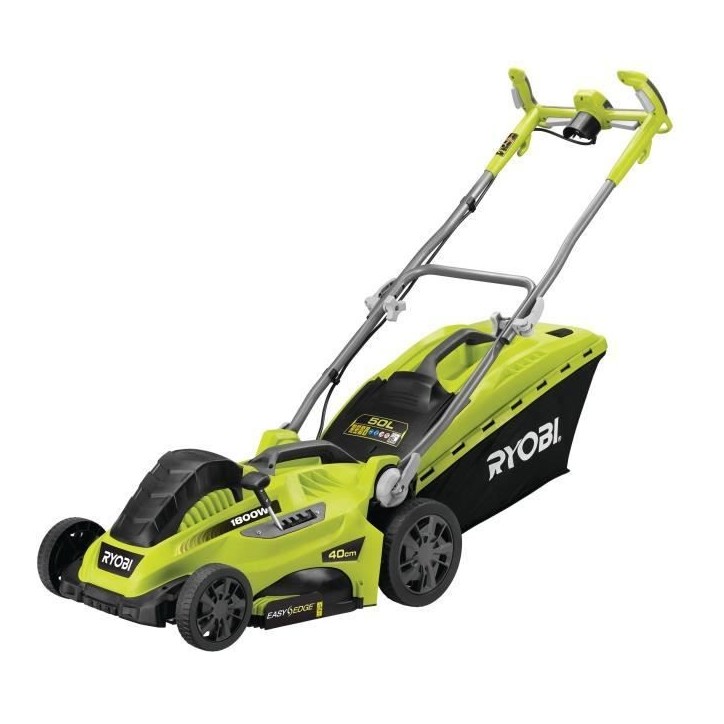 RYOBI - Tondeuse 1800 W - Ø coupe 40 cm - ramassage et mulching - double poignée Vertebrae™ - RLM18E40H RYOBI - Tondeuse 1800 W - Ø coupe 40 cm - ramassage et mulching - double poignée Vertebrae™ - RLM18E40H