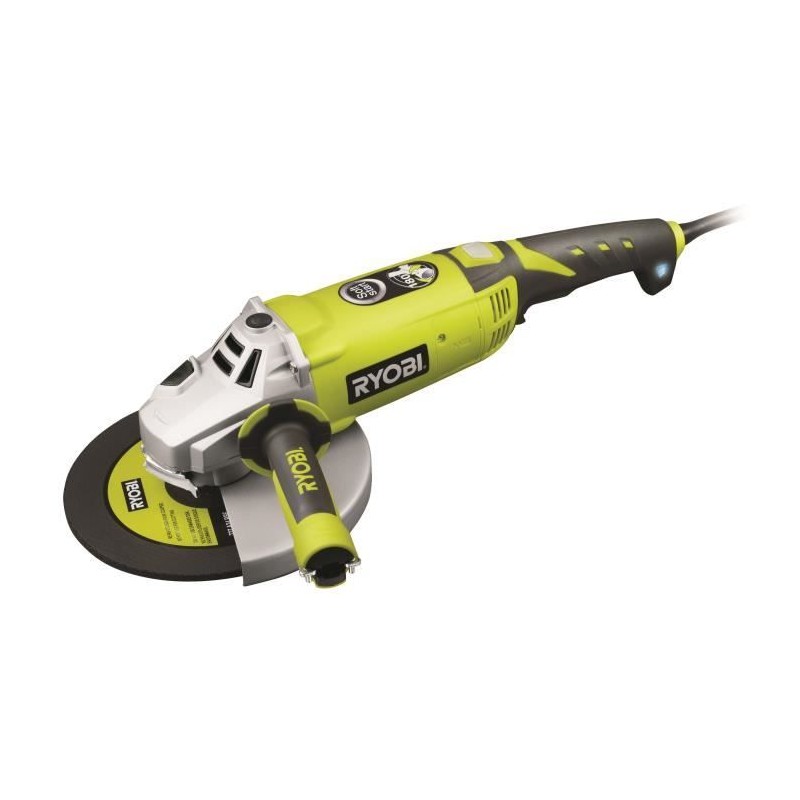 RYOBI - Meuleuse d'angle 2 000 W 230 mm - poignée 180° - coffret ant RYOBI - Meuleuse d'angle 2 000 W 230 mm - poignée 180° - coffret ant