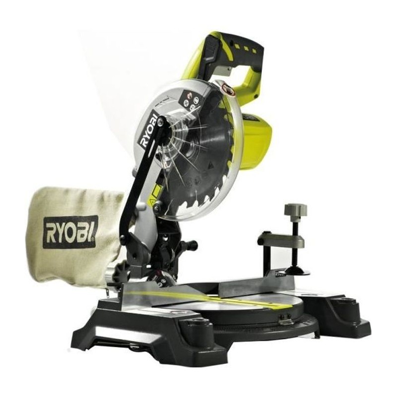 RYOBI - Scie a onglets 18V ONE+ - diam. 190 mm x 16 mm - capacité 45 RYOBI - Scie a onglets 18V ONE+ - diam. 190 mm x 16 mm - capacité 45