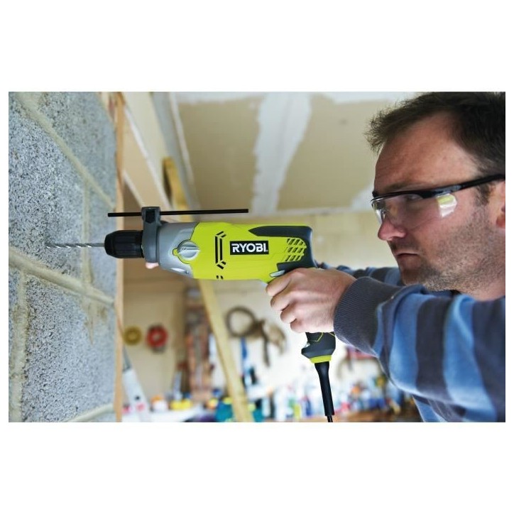 RYOBI - Perceuse a percussion 1 010 W - 1 200-3 000 cp/min - 2 vitesses - mandrin 13 mm métal - LED - Livrée en coffret - RPD1 RYOBI - Perceuse a percussion 1 010 W - 1 200-3 000 cp/min - 2 vitesses - mandrin 13 mm métal - LED - Livrée en coffret - RPD1