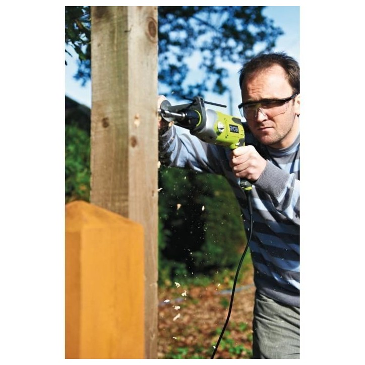 RYOBI - Perceuse a percussion 1 010 W - 1 200-3 000 cp/min - 2 vitesses - mandrin 13 mm métal - LED - Livrée en coffret - RPD1 RYOBI - Perceuse a percussion 1 010 W - 1 200-3 000 cp/min - 2 vitesses - mandrin 13 mm métal - LED - Livrée en coffret - RPD1
