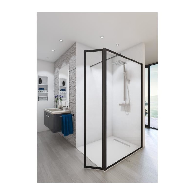 AURYS Paroi de douche en kit BALEARES ATELIER N°4 - Verre Timeless 8 AURYS Paroi de douche en kit BALEARES ATELIER N°4 - Verre Timeless 8