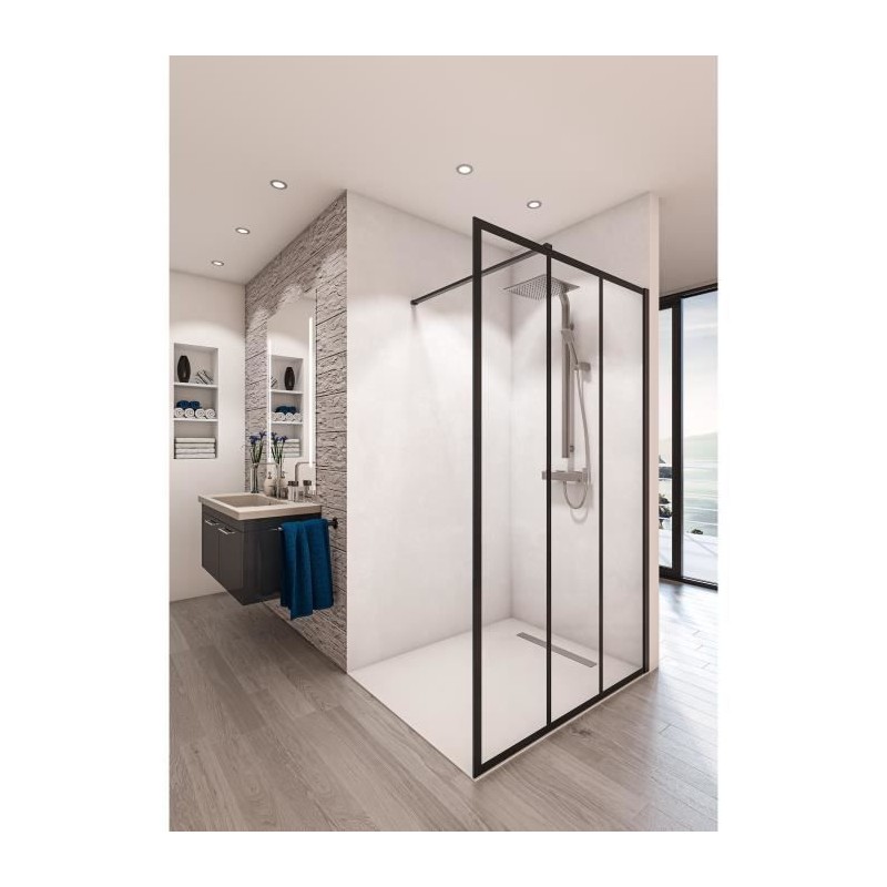 Paroi de douche en kit - Saint-Gobain - BALEARES ATELIER N°8 - Verre Paroi de douche en kit - Saint-Gobain - BALEARES ATELIER N°8 - Verre