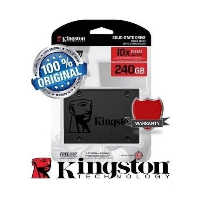 KINGSTON - Disque SSD Interne - A400 - 240Go - 2.5 (SA400S37/240G) KINGSTON - Disque SSD Interne - A400 - 240Go - 2.5 (SA400S37/240G)