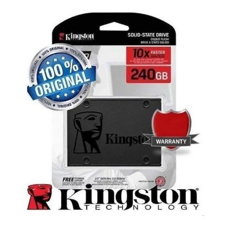 KINGSTON - Disque SSD Interne - A400 - 240Go - 2.5 (SA400S37/240G) KINGSTON - Disque SSD Interne - A400 - 240Go - 2.5 (SA400S37/240G)