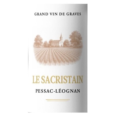 Le Sacristain 2021 Pessac-Léognan - Vin rouge de Bordeaux